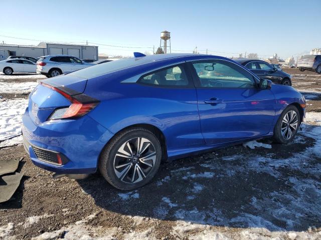2HGFC3B7XJH350733 - 2018 HONDA CIVIC EXL BLUE photo 3