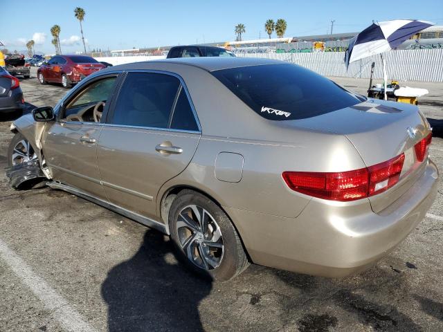 1HGCM66345A044849 - 2005 HONDA ACCORD LX TAN photo 2