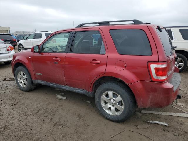 1FMCU94128KA94810 - 2008 FORD ESCAPE LIMITED BURGUNDY photo 2