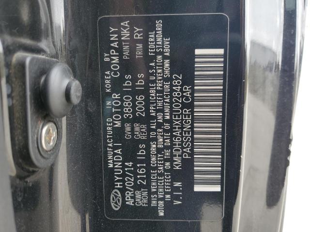 KMHDH6AHXEU028482 - 2014 HYUNDAI ELANTRA CO GS BLACK photo 12