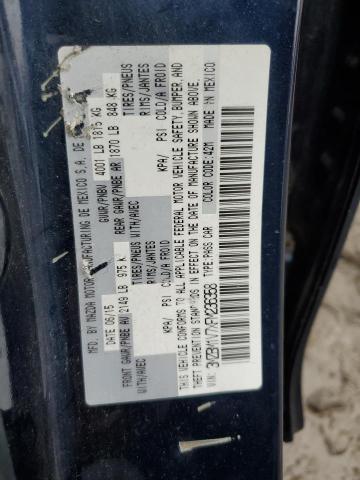 3MZBM1V7XFM236358 - 2015 MAZDA 3 TOURING BLUE photo 12