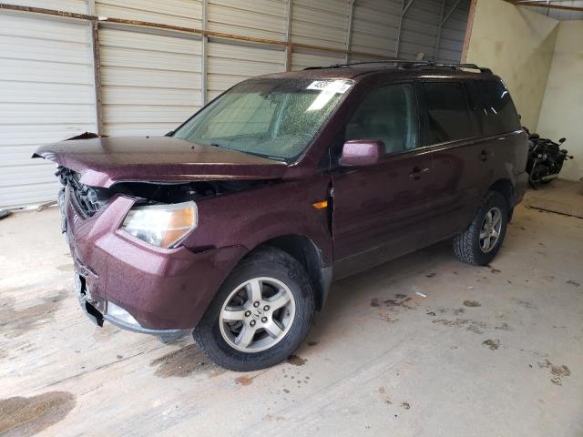 5FNYF18617B021385 - 2007 HONDA PILOT EXL MAROON photo 1