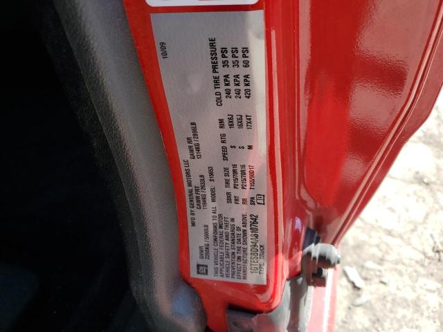 1GTESBD94A8107642 - 2010 GMC CANYON RED photo 13