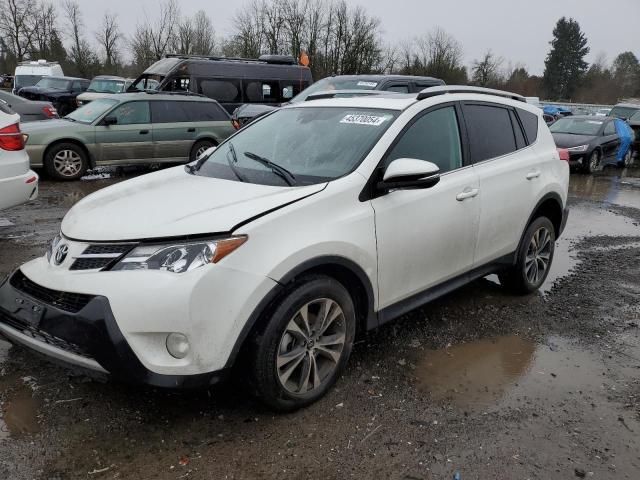 2T3DFREV6FW346275 - 2015 TOYOTA RAV4 LIMITED WHITE photo 1