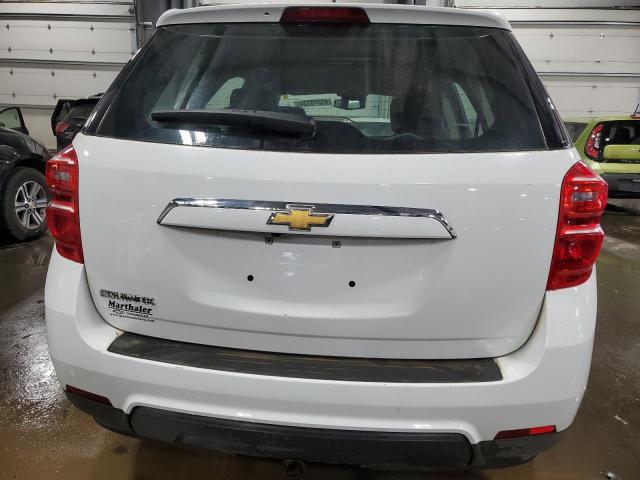 2GNALBEK9H1552413 - 2017 CHEVROLET EQUINOX LS WHITE photo 6