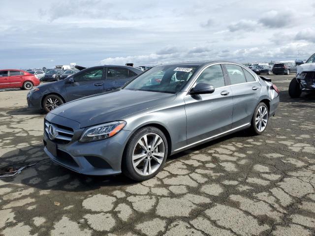 55SWF8DB1KU285846 - 2019 MERCEDES-BENZ C 300 GRAY photo 1