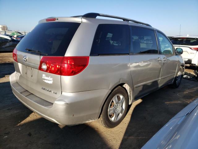 5TDZK23C68S189135 - 2008 TOYOTA SIENNA CE SILVER photo 3