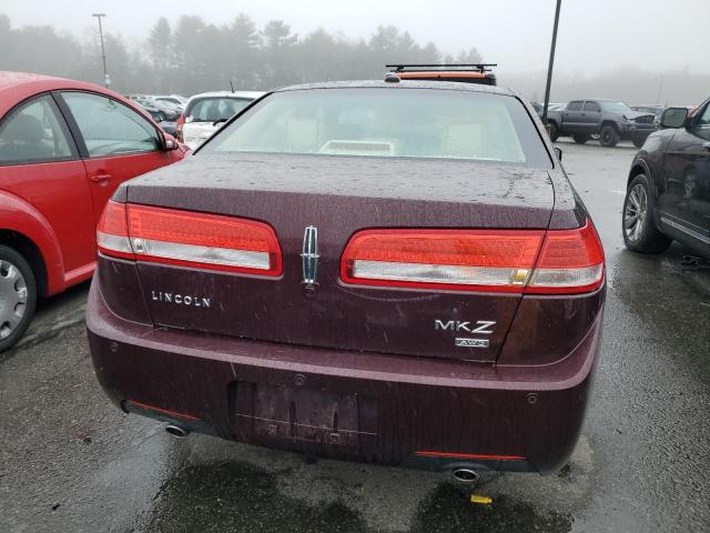 3LNHL2JC8CR828554 - 2012 LINCOLN MKZ MAROON photo 6