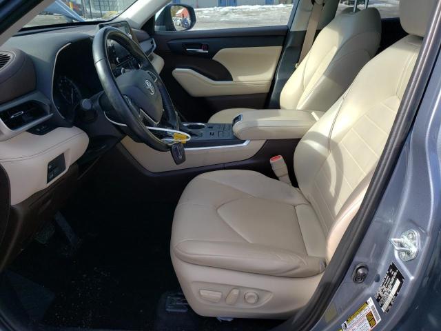 5TDGZRBH4MS144021 - 2021 TOYOTA HIGHLANDER XLE 灰色 照片 7