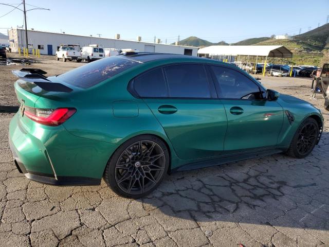 WBS43AY02PFP12528 - 2023 BMW M3 COMPETITION მწვანე ფოტო 3