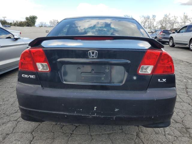 2HGES15504H501936 - 2004 HONDA CIVIC LX BLACK photo 6