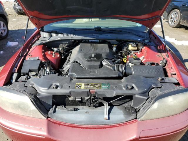 1LNHM87A05Y648804 - 2005 LINCOLN LS წითელი ფოტო 11