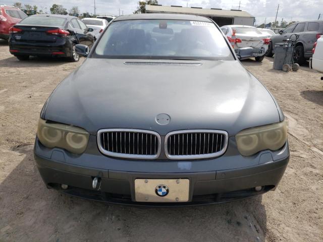 WBAGN63535DS57242 - 2005 BMW 745 LI GRAY photo 5