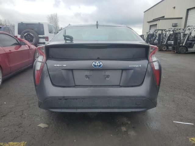 JTDKBRFU2G3022754 - 2016 TOYOTA PRIUS GRAY photo 6