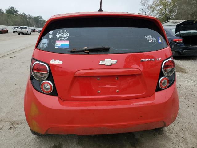 1G1JC6SH1E4211766 - 2014 CHEVROLET SONIC LT RED photo 6