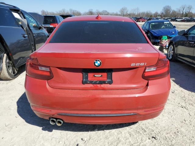 WBA1F5C59GV343701 - 2016 BMW 228 I RED photo 6