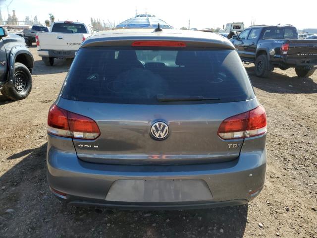 WVWDM7AJ0CW283734 - 2012 VOLKSWAGEN GOLF GRAY photo 6