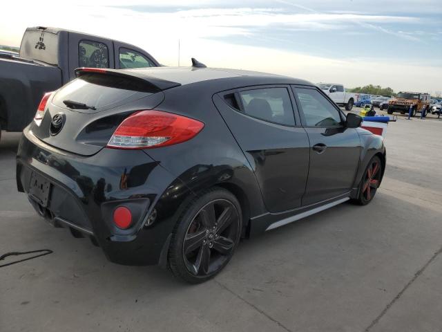 KMHTC6AE3EU185593 - 2014 HYUNDAI VELOSTER TURBO BLACK photo 3