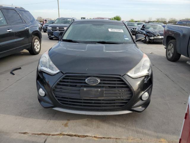 KMHTC6AE3EU185593 - 2014 HYUNDAI VELOSTER TURBO BLACK photo 5