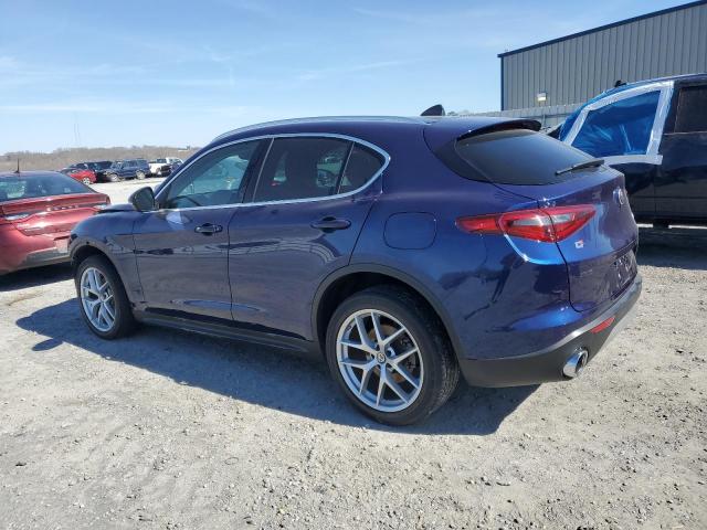 ZASPAKBNXK7C69818 - 2019 ALFA ROMEO STELVIO TI أزرق صورة 2