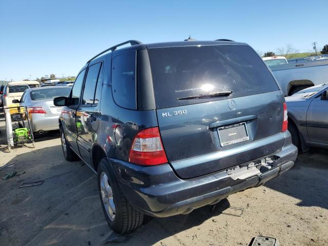 4JGAB57E34A462447 - 2004 MERCEDES-BENZ ML 350 BLUE photo 2