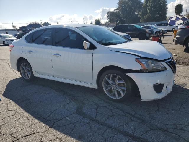 3N1AB7AP4EY255852 - 2014 NISSAN SENTRA S WHITE photo 4