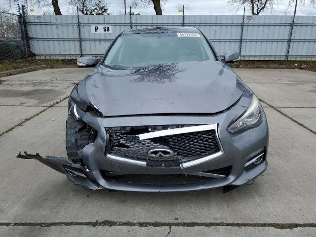 JN1BV7AP8FM335218 - 2015 INFINITI Q50 BASE GRAY photo 5