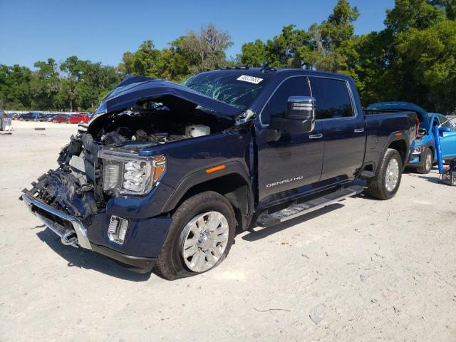 1GT49REY7NF120294 - 2022 GMC SIERRA K2500 DENALI BLUE photo 1