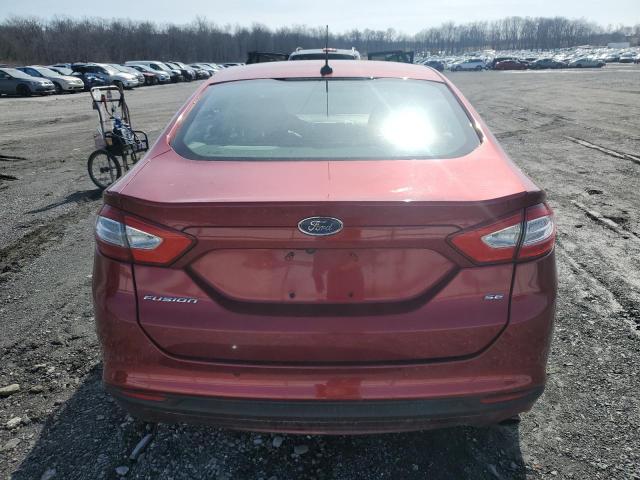 1FA6P0H72G5109912 - 2016 FORD FUSION SE RED photo 6