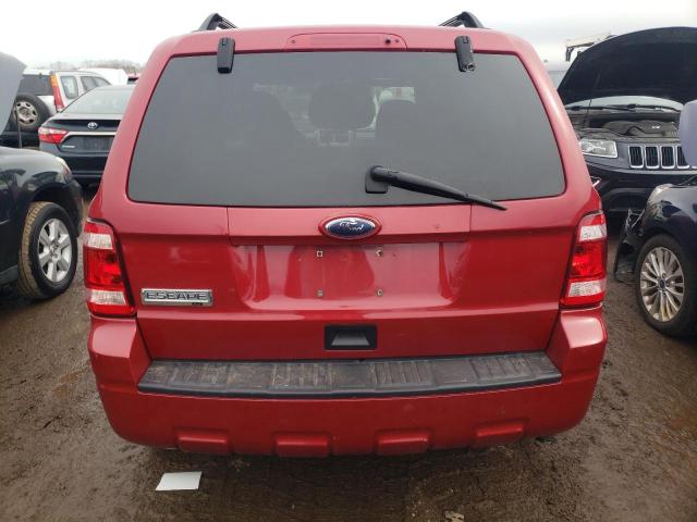 1FMCU037X9KC11469 - 2009 FORD ESCAPE XLT RED photo 6