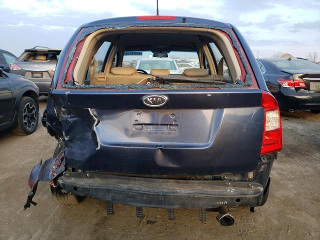 KNAFG525977023853 - 2007 KIA RONDO BASE BLUE photo 6