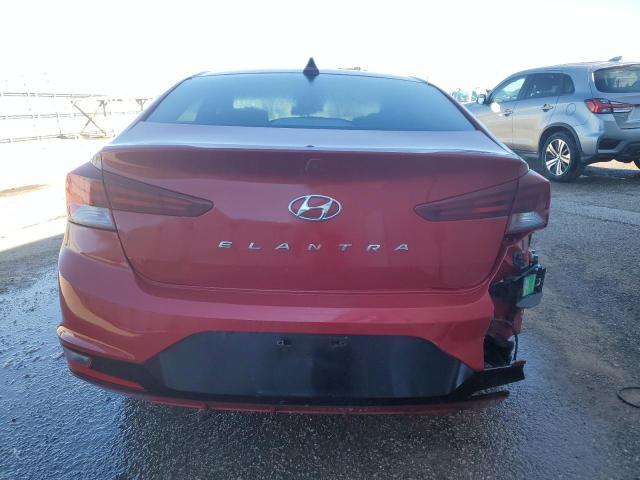 KMHD84LF9LU107624 - 2020 HYUNDAI ELANTRA SEL RED photo 6