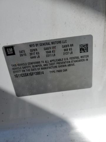 1G11C5SA1GF138614 - 2016 CHEVROLET MALIBU LIM LT 白色 照片 13