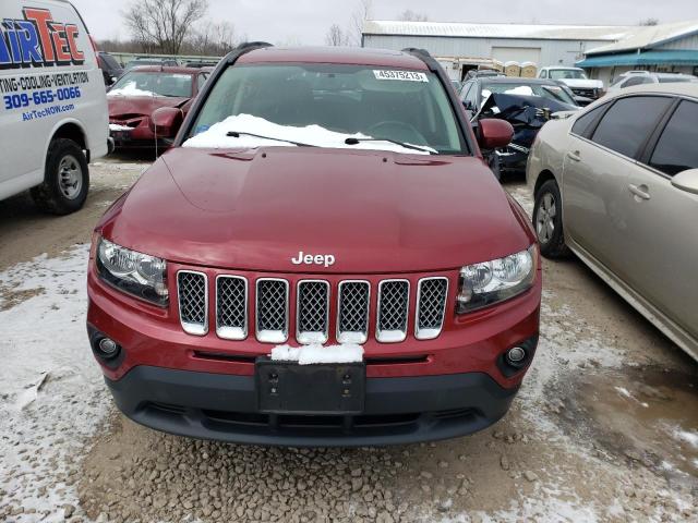 1C4NJDEB8ED646262 - 2014 JEEP COMPASS LATITUDE BURGUNDY photo 5