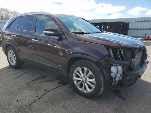 5XYKUDA72EG477529 - 2014 KIA SORENTO EX BURGUNDY photo 4