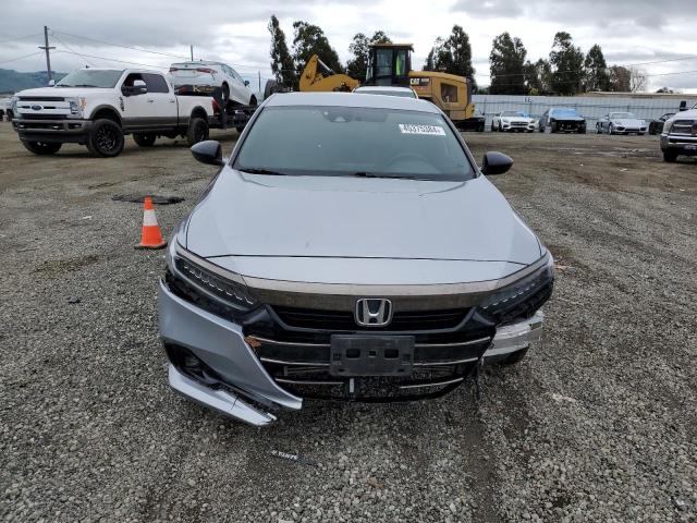 1HGCV1F32MA079274 - 2021 HONDA ACCORD SPORT SILVER photo 5