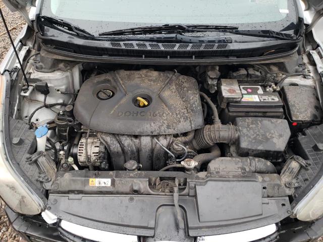 5NPDH4AEXDH378718 - 2013 HYUNDAI ELANTRA GLS SILVER photo 11