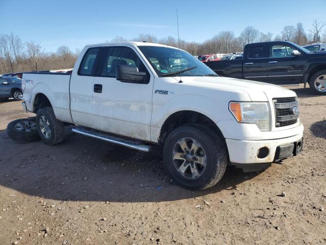 1FTFX1EF0DFD14839 - 2013 FORD F150 SUPER CAB WHITE photo 4