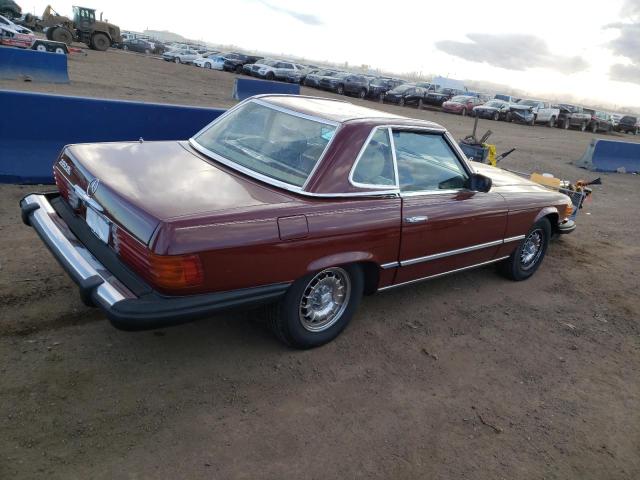 WDBBA45A9CB012590 - 1982 MERCEDES-BENZ 380 SL MAROON photo 3