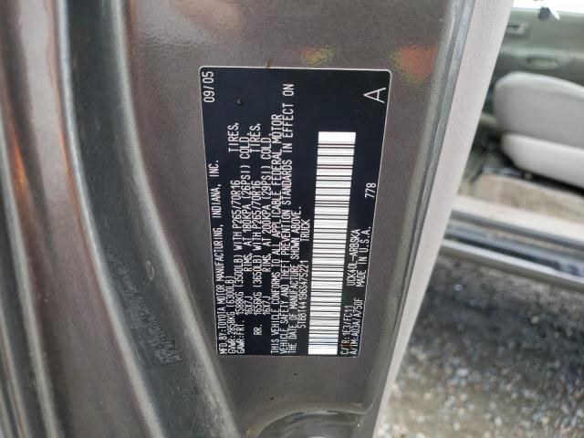 5TBBT44196S475221 - 2006 TOYOTA TUNDRA ACCESS CAB SR5 GRAY photo 12