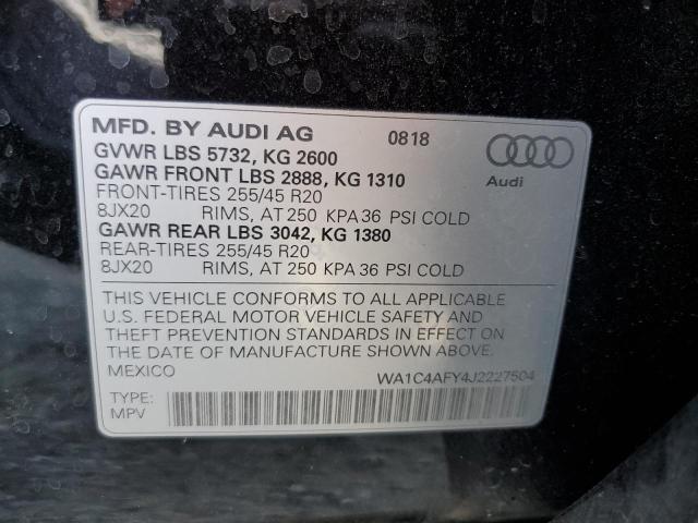 WA1C4AFY4J2227504 - 2018 AUDI SQ5 PRESTIGE BLACK photo 14