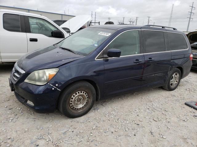 5FNRL38807B064741 - 2007 HONDA ODYSSEY TOURING BLUE photo 1