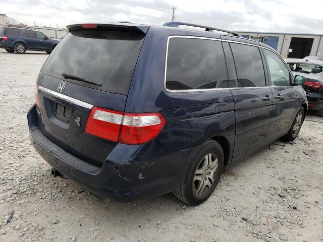 5FNRL38807B064741 - 2007 HONDA ODYSSEY TOURING BLUE photo 3