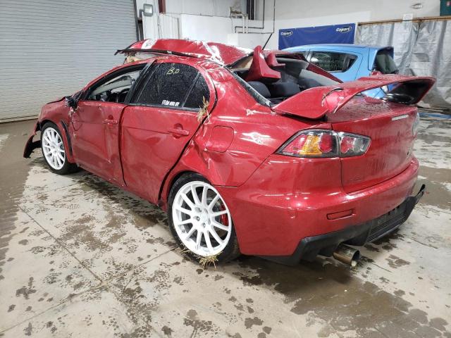 JA32W8FV5FU024402 - 2015 MITSUBISHI LANCER EVOLUTION GSR RED photo 2