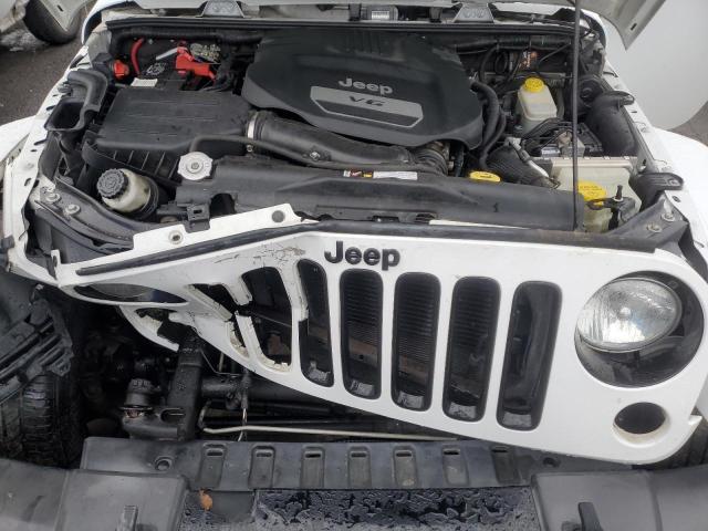 1C4AJWBG2EL170638 - 2014 JEEP WRANGLER SAHARA WHITE photo 11