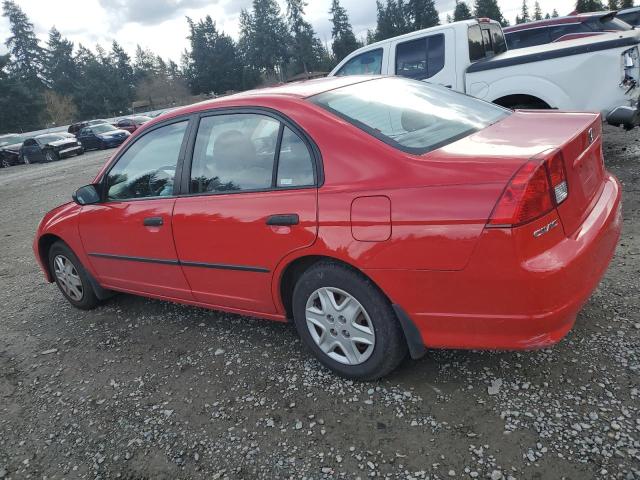 1HGES16345L015955 - 2005 HONDA CIVIC DX VP Qırmızı foto 2