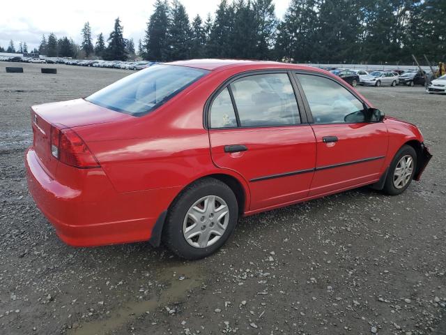 1HGES16345L015955 - 2005 HONDA CIVIC DX VP RED photo 3