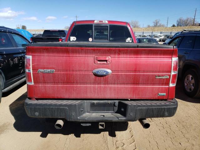 1FTFX1EV9AKB48136 - 2010 FORD F150 SUPER CAB RED photo 6