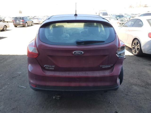 1FADP3N28EL423123 - 2014 FORD FOCUS TITANIUM RED photo 6