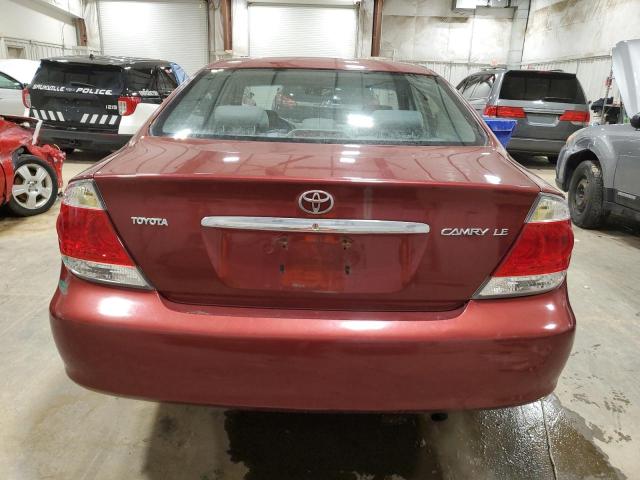 4T1BE32K66U117699 - 2006 TOYOTA CAMRY LE RED photo 6